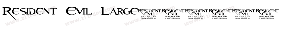 Resident Evil Large字体转换